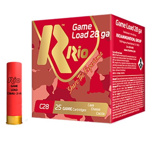 Rio 28 Gauge 2 3/4" 1oz 1200FPS Game Loads 28 Box Image