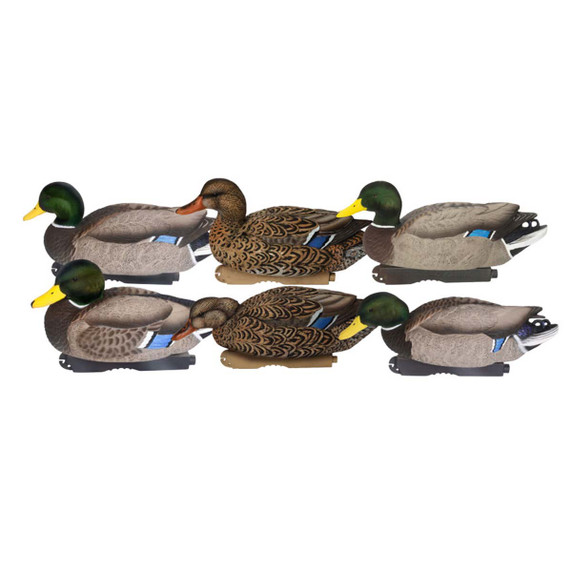 GHG Pro Grade XD Series Mallards with Flocked Heads Harvester 6 Pack Image