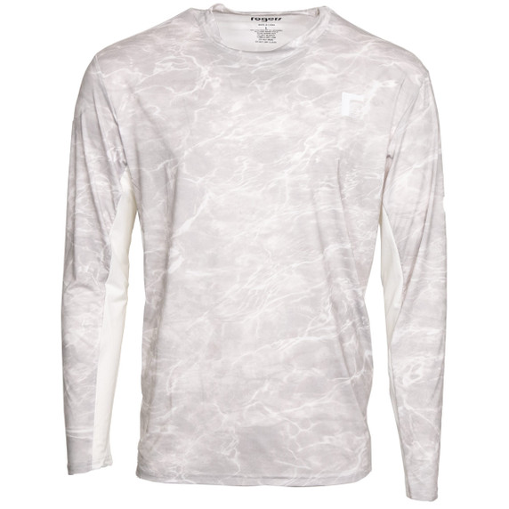 Rogers Elite Chill Long Sleeve Tee Product Image Mossy Oak Elements Agua Bonefish