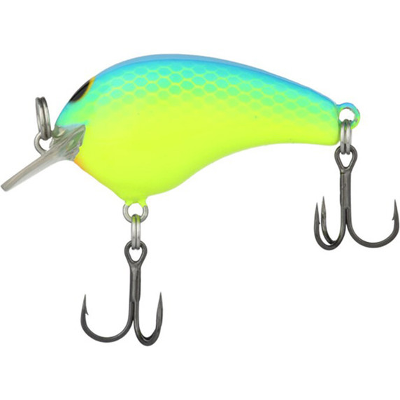 Shimano MacBeth Tiny Hard Lure Image in Blue Back Chartreuse