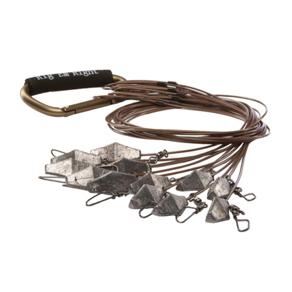 Rig'Em Right 36" 3 oz. Xtreme Coated Cable Decoy Anchors, 12 Pack Image