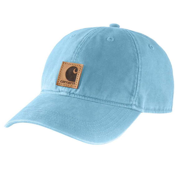 Carhartt Canvas Cap Image in Powder Blue Mink
