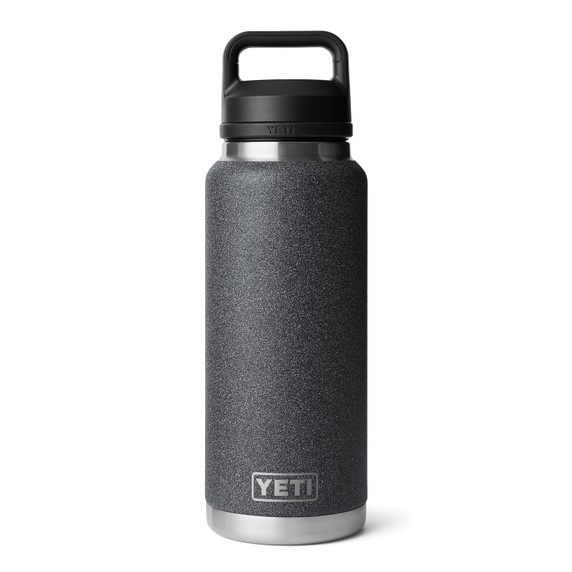 Rambler 36 oz. Water Bottle with Chug Cap Image in Black Stone