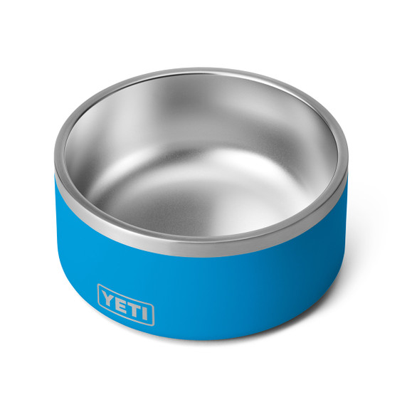 Yeti Boomer 8 Dog Bowl Inside View in Big Wave Blue