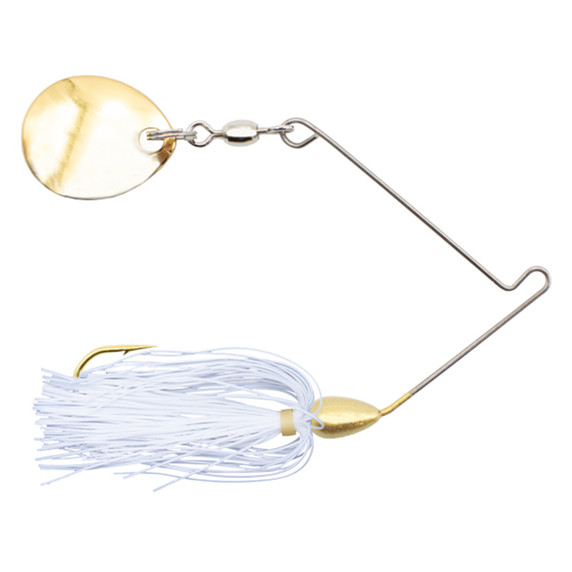 Rogers Micro Go-2 Spinnerbait Gold Image in White
