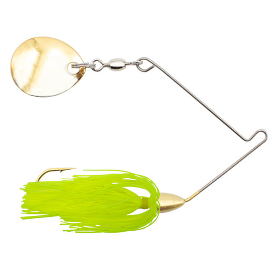 Rogers Micro Go-2 Spinnerbait Gold Image in Chartreuse