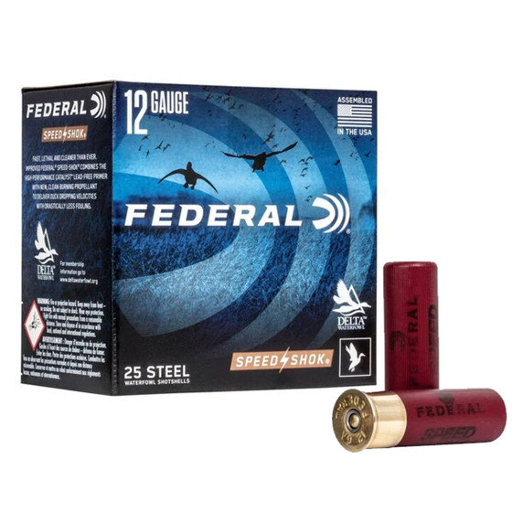 Box Image of the Federal Speed Shok 12 Gauge 3" 1 1/4oz 1450FPS Waterfowl Loads.