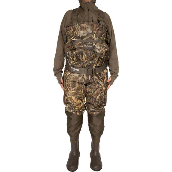 Model Image of the Rogers Lady Hunter 2-IN-1 Insulated Breathable Waders.