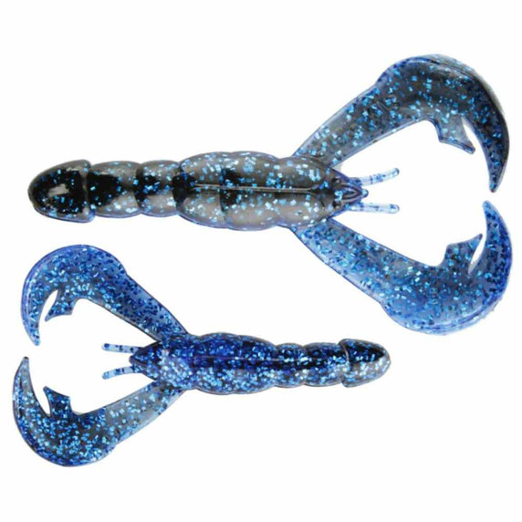 Strike King 4" Rage Craw 7 Pack - Blue Bug Variation