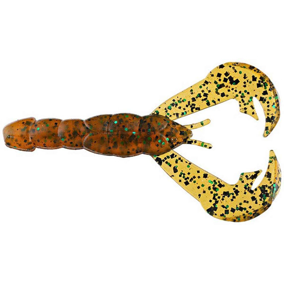 Strike King 4" Rage Craw 7 Pack - Amber Green Black Variation