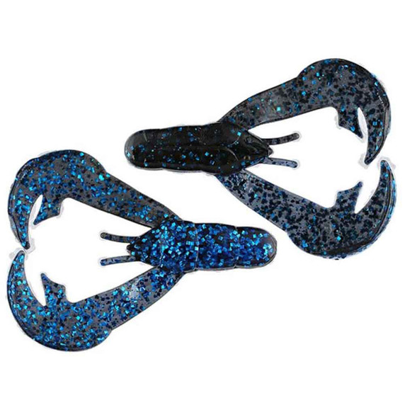 Image of the Strike King Rage Tail Rage Chunk 3" in Blue Bug