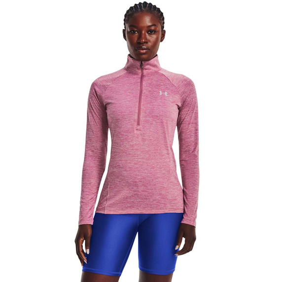 Under Armour Women's Tech 1/2 Zip Twist - Pace Pink-Prime Pink