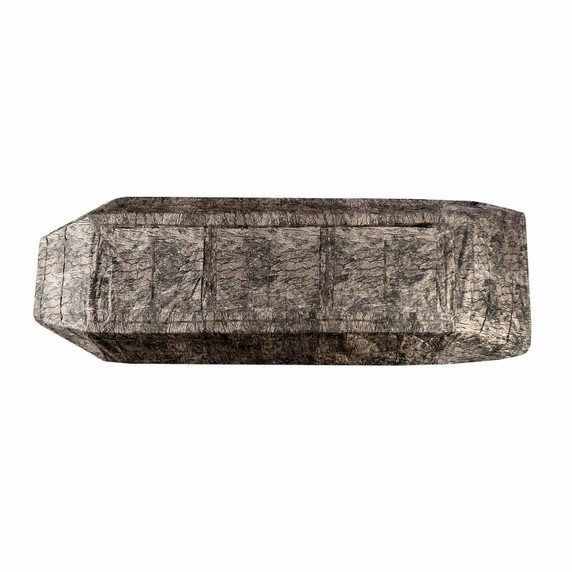 Beavertail 1400 Series Boat Blind Top Image Closed in Blind Spot Timber