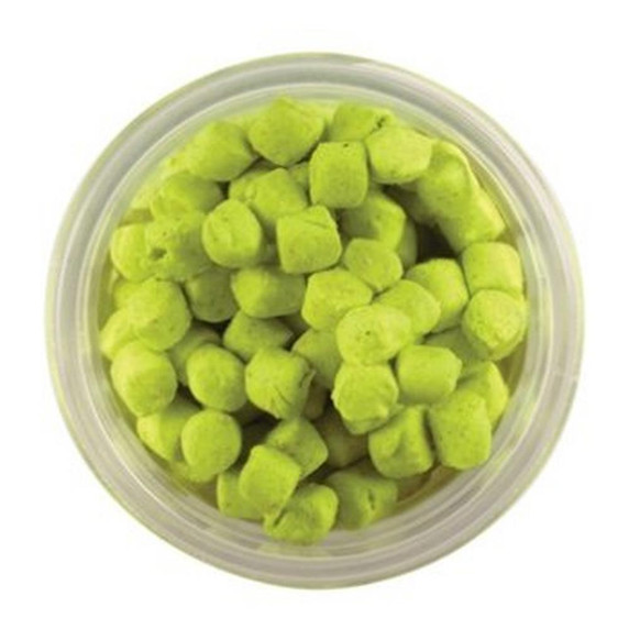 Berkley PowerBait Chroma-Glow Crappie Nibbles Image in Glow Chartreuse