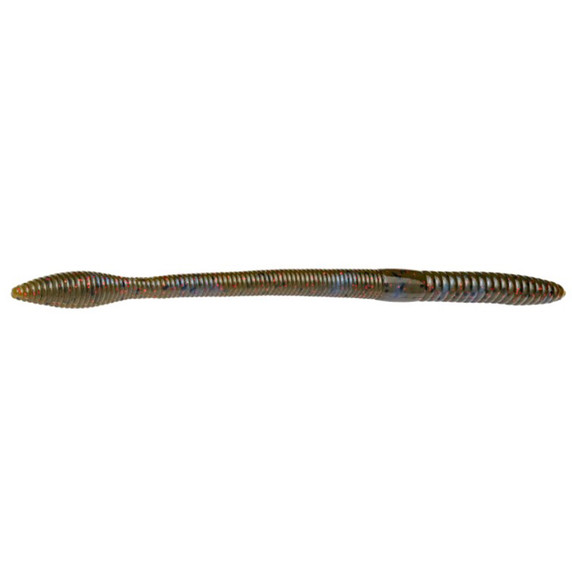 Image of the Strike King KVD Perfect Plastic Finesse Worm in Blue Craw Red Flake