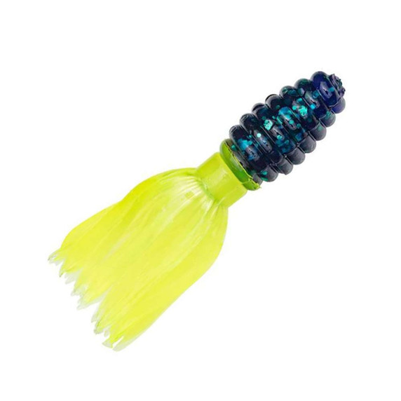 Strike King Mr. Crappie 1 3/4" Thunder Soft Bait Image in Junebug Chartreuse
