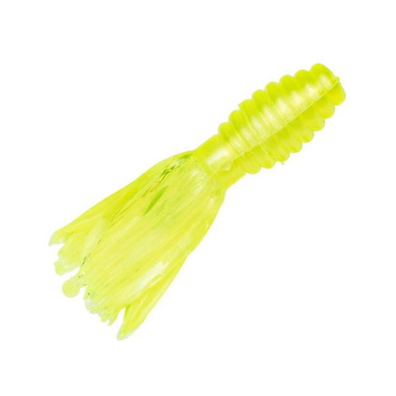 Strike King Mr. Crappie 1 3/4" Thunder Soft Bait Image in Hot Chartreuse