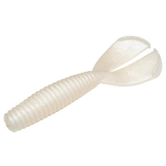 Image of the Strike King Rage Magnum Menace Grub 4" in Pearl