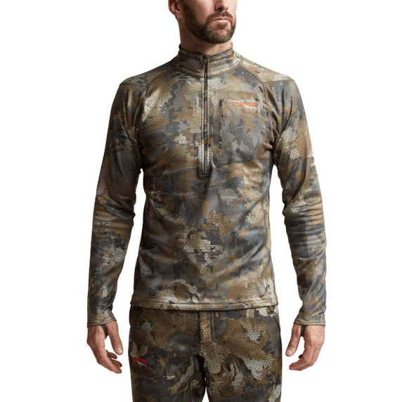 Sitka Core Midweight Zip-T Model Image.