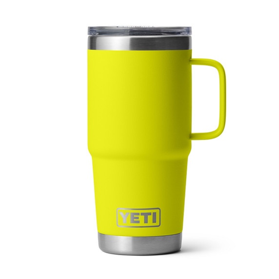 Rambler 20 oz. Travel Mug with Stronghold Lid Image in Firefly Yellow