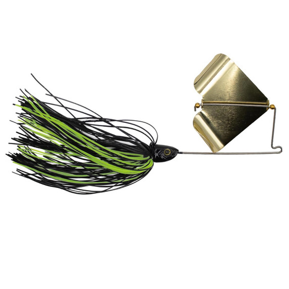 Rogers Sporting Goods Shifty Buzz Bait with Gold Blade Image in Black-Chartreuse