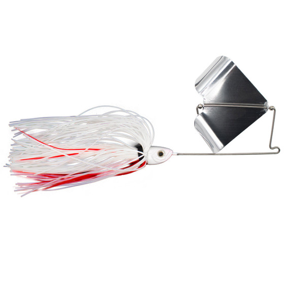 Rogers Sporting Goods Shifty Buzz Bait with Silver Blade Image in White-Red
