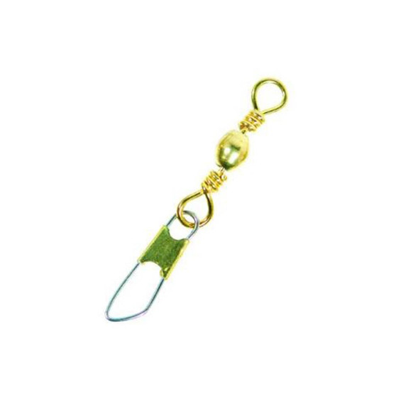 Eagle Claw Barrel Swivel w/Safety Snap