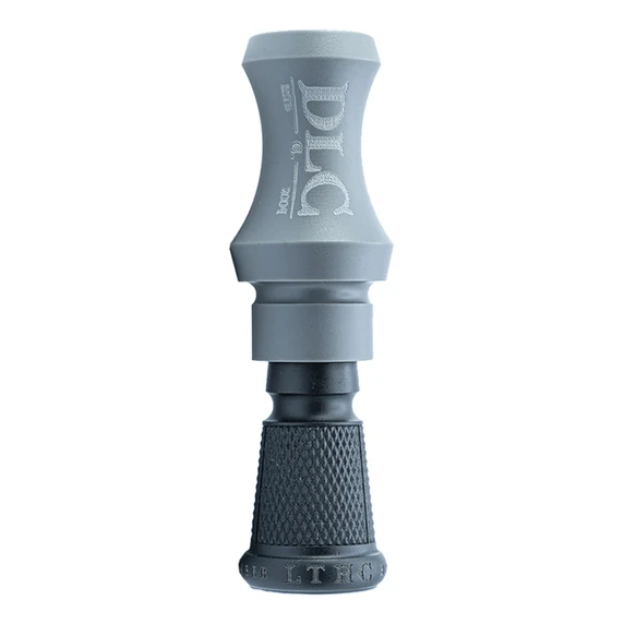 Duck Lander Calls Loud Timber Hand Cut Image in Matte Gray-Matte Black