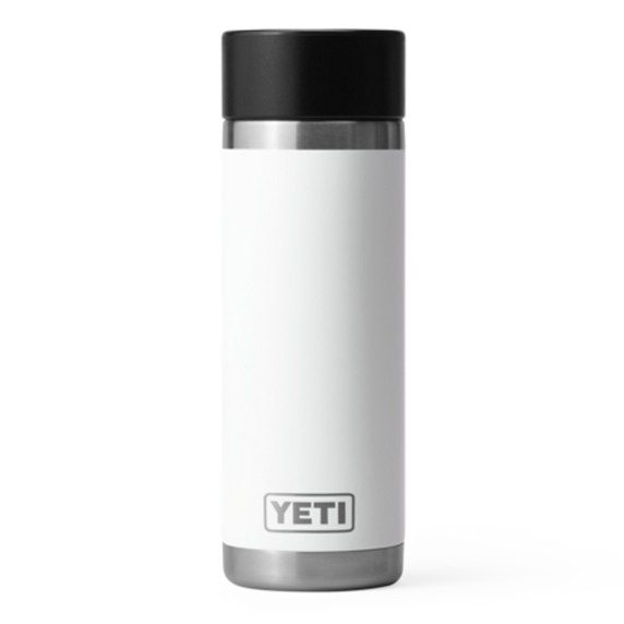Yeti Rambler 18 oz. Bottle with Hotshot Cap Image in White