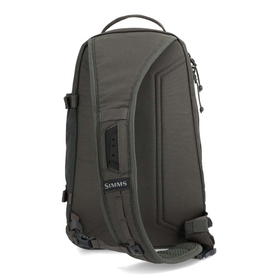 Simms Tributary Sling Pack Back Image in Basalt