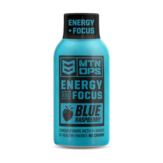 MTN OPS Energy Shots Image in Blue Raspberry