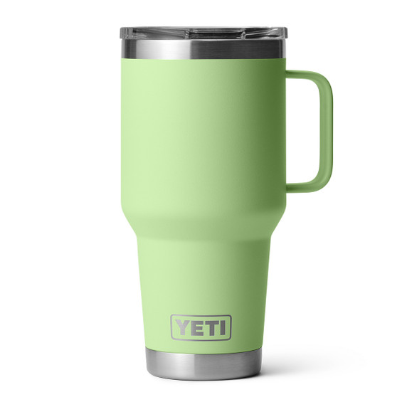 Yeti Rambler 30 oz. Travel Mug with Stronghold Lid Top Image in Key Lime