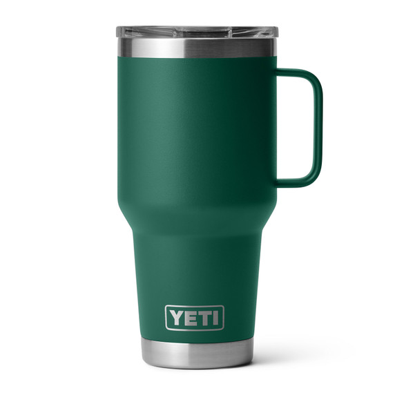 Yeti Rambler 30 oz. Travel Mug with Stronghold Lid Image in Black Forest Green