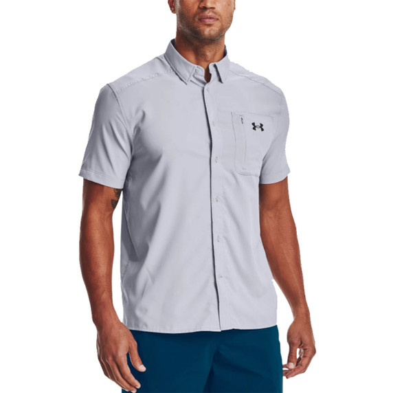 Under Armour Drift Tide 2.0 Short Sleeve Shirt - Mod Gray-Pitch Gray