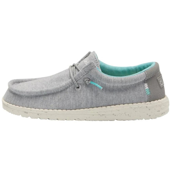 Hey Dude Youth Wally Stretch Shoes in Grey