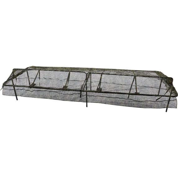 Drake Ghillie Ground Pit Blind with Adjustable Top - Realtree Max 7 Old School Camo