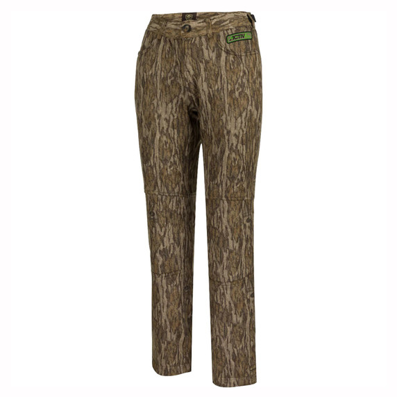 Drake Women's Endurance Jean Cut Pant with Agion Active XL Image in Mossy Oak Bottomland