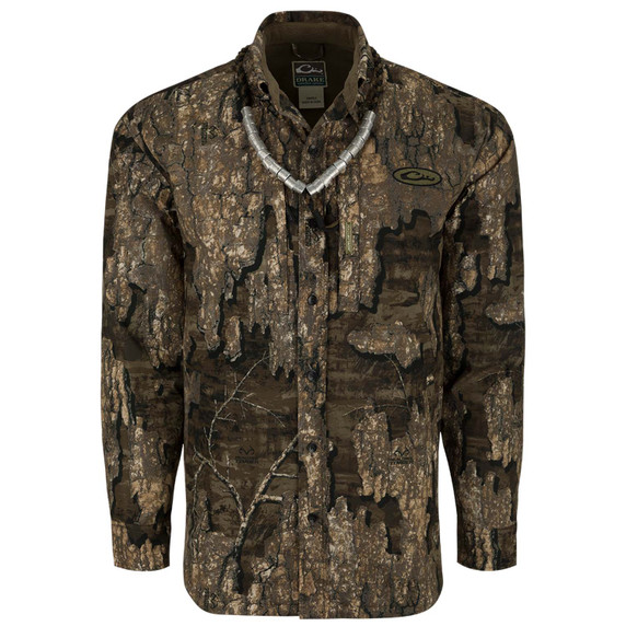Drake Waterfowl MST (Mid-Season Technology) Guardian Flex Jac-Shirt Image in Realtree Timber
