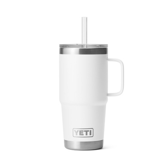 Yeti Rambler 25 oz. Mug with Straw Lid Image in White