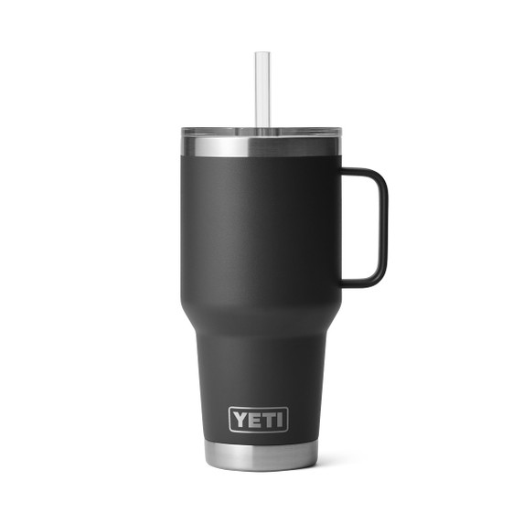 Yeti Rambler 35 oz. Mug with Straw Lid Image in Black