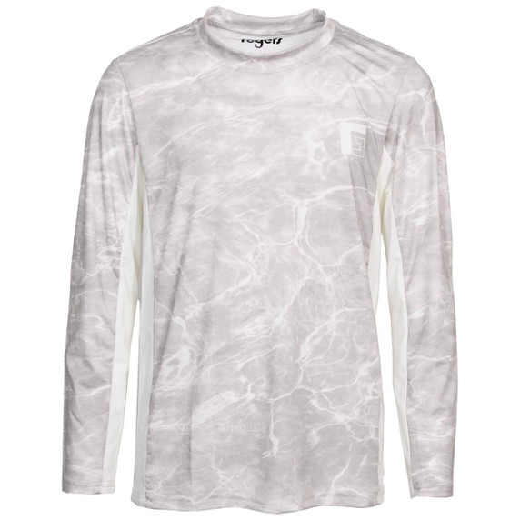 Rogers Youth Elite Chill Long Sleeve Tee image in Mossy Oak Elements Agua Bonefish