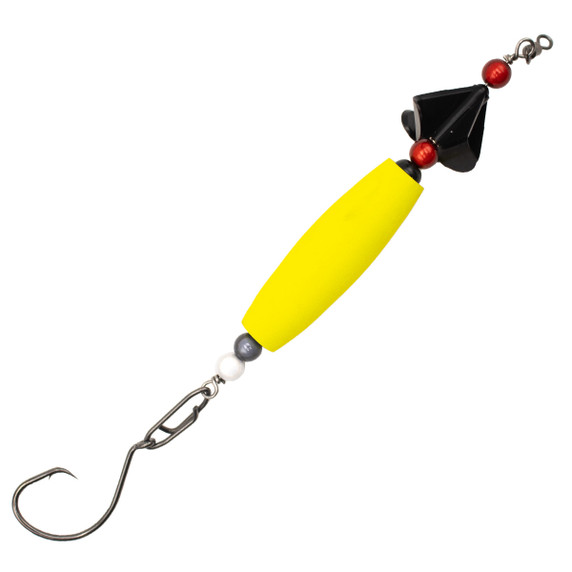 Image of Catfish Prop Float Rigs - 2 Pack in chartreuse.