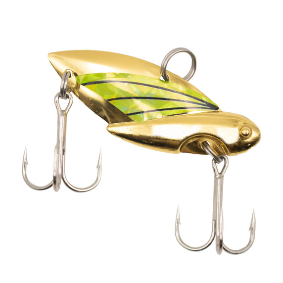 Rogers Jitter Fin in Gold Chartreuse Flash