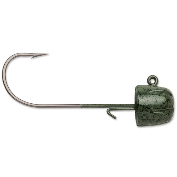 Finesse Half Moon Jig, Green Pumpkin, 1/8 oz, 4 Pack