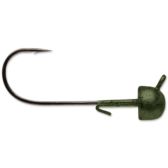 Half Moon Jig, 1/16 oz, Green Pumpkin, 4 Pack