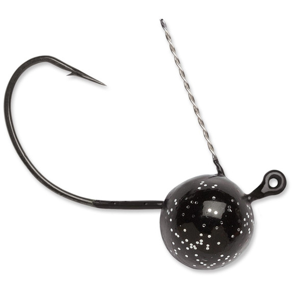 Wacky Weedless Jig, Black, 1/4 Oz, 4 Pack