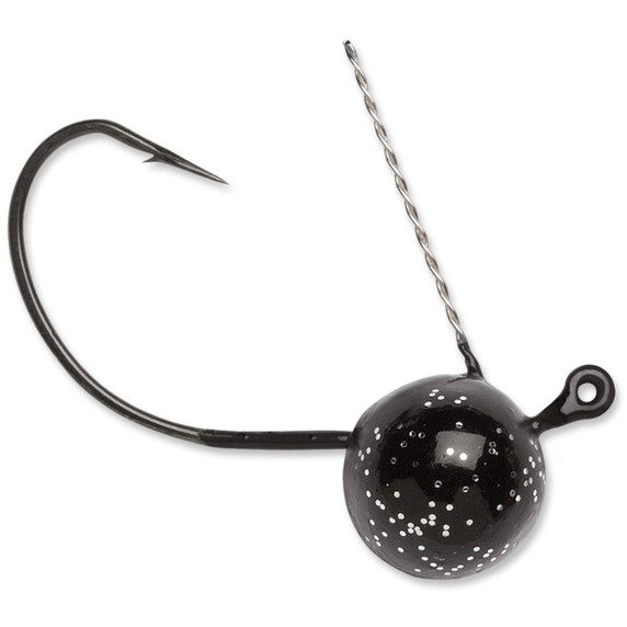 Wacky Weedless Jig, Black, 1/16 Oz, 4 Pack