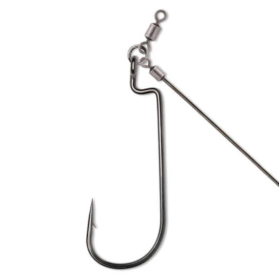 Image of the VMC Tokyo Rig Heavy Duty Worm 4/0 Black Nickel Hook.