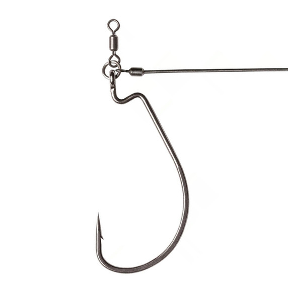 Image of the VMC Tokyo Rig Heavy Duty Wide Gap 5/0 Black Nickel Hook.