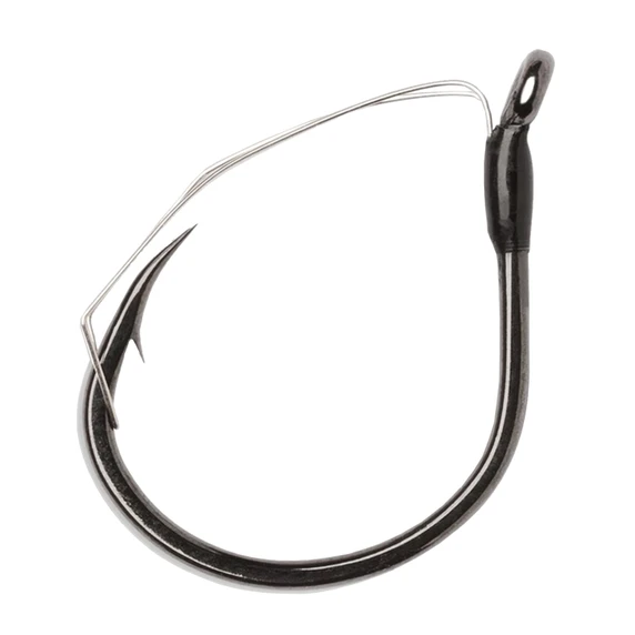 Image of the Wacky Weedless Black Nickel Size 1 Hook.